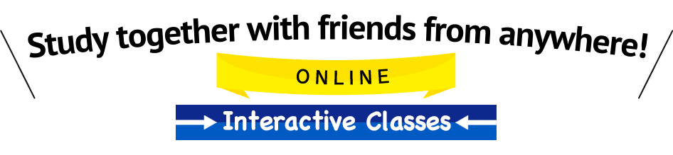 Study together with friends from anywhere! Online interactive classes.